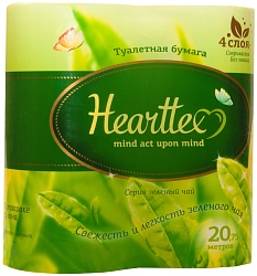Hearttex Туалетная бумага 4-хслойная 4 рулона 20,75 м