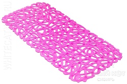Антискользящий коврик для ванны Mix розовый 72 х 36 см 0249