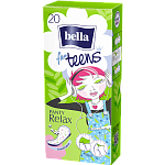 BELLA Прокладки ежедневные экстратонкие FOR TEENS Relax deo 20 шт.