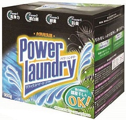 Mitsuei Power Laundry Мощный стиральный порошок с усиленной формулой ферментов, дезодорирующими компонентами и отбеливателем с ароматом розовых бутонов 0,9 кг