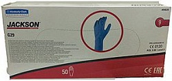 Jackson Safety перчатки G29 устойчивы к растворителям синие без присыпки 50 шт / 25 пар