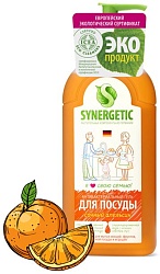 Synergetic Гель для мытья посуды Сочный апельсин 0,5 л