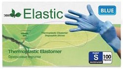 Top Glove Перчатки Elastic одноразовые голубые размер M 100 шт
