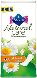 Libresse Прокладки ежедневные Natural Care Normal 20 шт