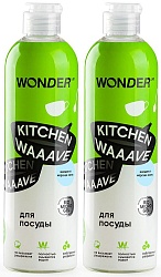 Wonderlab Гель для мытья посуды Kitchen Waaave Жасмин и Морская соль 1 л