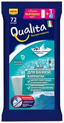 Qualita Влажные салфетки хозяйственные для ванной комнаты 72 шт