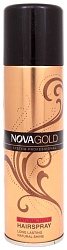 Nova Gold Лак для укладки Золотистый с протеинами шёлка красный 200 мл
