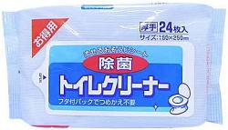 Showa Siko Влажные салфетки для очищения унитаза Toilet cleaner 24 шт 160 мм х 250 мм