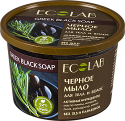 Ecolab Мыло для тела и волос Чёрное банка 450 мл