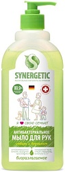 Synergetic Антибактериальное увлажняющее мыло Имбирь и бергамот гипоаллергенное 0.5 л