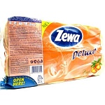 Zewa туалетная бумага "Делюкс" 3-хслойная с ароматом персика 8 шт.