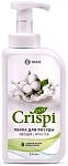 Grass Средство для мытья, овощей и фруктов посуды Crispi пенка с ценными маслами белого хлопка 550 мл