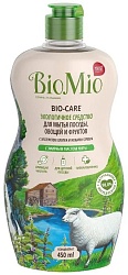 Bio-Mio средство для мытья посуды Bio-Care с эфирным маслом мяты 450 мл