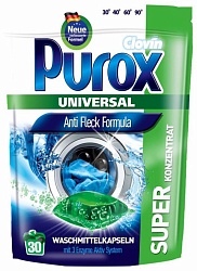 Purox Гелевые капсулы для стирки Universal 480 г 30 шт