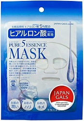Japan Gals Маска с гиалуроновой кислотой Pure 5 Essential 1 шт