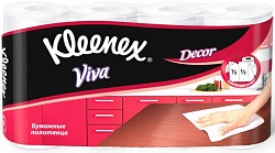 Kleenex полотенца кухонные "Вива Декор" 4 рулона