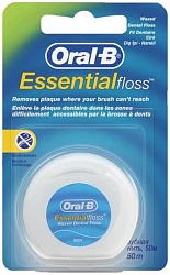 Oral B Зубная нить Essential floss мятная 50 м