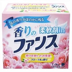 Daiichi Funs Стиральный порошок с кондиционером и цветочным ароматом 1 кг