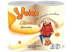 Veiro Linia Classic Туалетная бумага 2-слойная 4 рулона абрикосовая