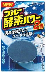 ST Очищающая и ароматизирующая таблетка для бачка унитаза с лёгким ароматом окрашивает воду в голубой цвет