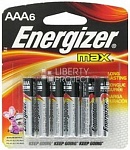 Energizer Max Батарейка алкалиновая мизинчиковая LR03/E92 тип ААА 6 шт