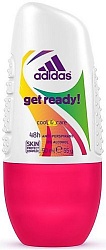 Adidas Get ready! Дезодорант антиперспирант ролик для женщин 50 мл