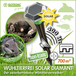 Isotronic Solar Diamant Ультразвуковой отпугиватель кротов, крыс и мышей