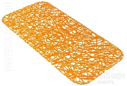 Антискользящий коврик для ванной Lux оранжевый 72х36 см 0259