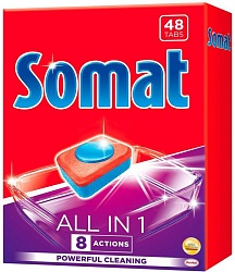 Somat All in 1 таблетки для посудомоечной машины 48 шт