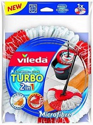 Vileda Easy Wring & Clean Turbo Насадка для швабры из микрофибры круглая верёвочная