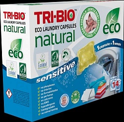 Tri-bio Натуральные эко капсулы для стирки белья 14 капсул