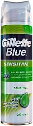 Gillette Blue Гель для бритья Sensitive для чувствительной кожи 200 мл