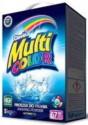 Multicolor Стиральный порошок для цветных и деликатных тканей с пятновыводителем без фосфатов Clovin 67 стирок 5 кг