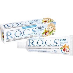 R.O.C.S. зубная паста "Фруктовый рожок" для детей без фтора, 45 г