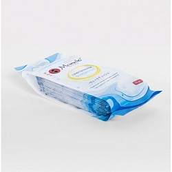 Maneki Салфетки влажные серия Kaiteki очищающие с антибактериальным эффектом в индивидуальной упаковке 15 шт./упаковка