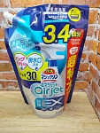 Kao Magiclean Bath Cleaner Airjet EX Спрей-пенка антибактериальная для ванной комнаты экспресс с ароматом трав 1100 мл в мягкой упаковке