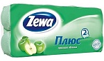 Zewa туалетная бумага "Плюс" 2-хслойная с ароматом яблока 8 шт.
