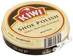 Kiwi Крем для обуви Shoe Polish в банке нейтральный 50 мл