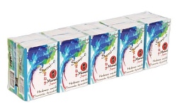 Maneki платочки бумажные "Sumi-e" 3 слоя, без аромата, 10х10 шт.