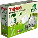 Tri-Bio Натуральные эко таблетки для посудомоечных машин 25 табл.