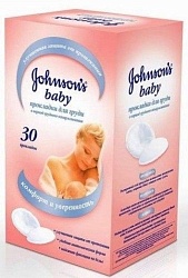 Johnson`s baby прокладки для груди в период грудного вскармливания 30 шт