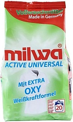 Milwa Концентрированный стиральный порошок для стирки белого белья Active Oxi 1,34 кг