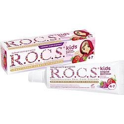 R.O.C.S. зубная паста "Малина и клубника" для детей, 45 г