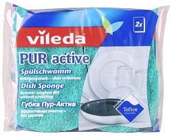 Vileda Губка Pur Active для посуды 2 шт.