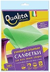 Qualita салфетки "Универсальные" из вискозы 3 шт