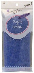 Aisen Beauty & Healthy Массажная мочалка средней жёсткости голубая 28 х 90 см