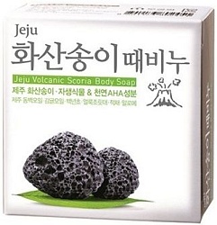 Mukunghwa Jeiu volcanic scoria scrab soap Мыло-скраб для тела с вулканической солью 100 г
