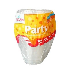 Paclan Стакан пластиковый из РР, прозрачный, 200мл, 12шт/уп, Party Classic