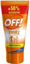 Off! Крем от комаров Family 75 мл 50 мл 50% бесплатно