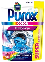 Purox Гелевые капсулы для стирки цветных вещей Color 600 г 30 шт